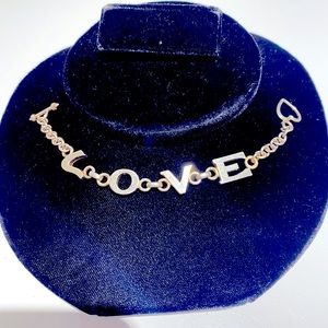 Sterling silver LOVE bracelet